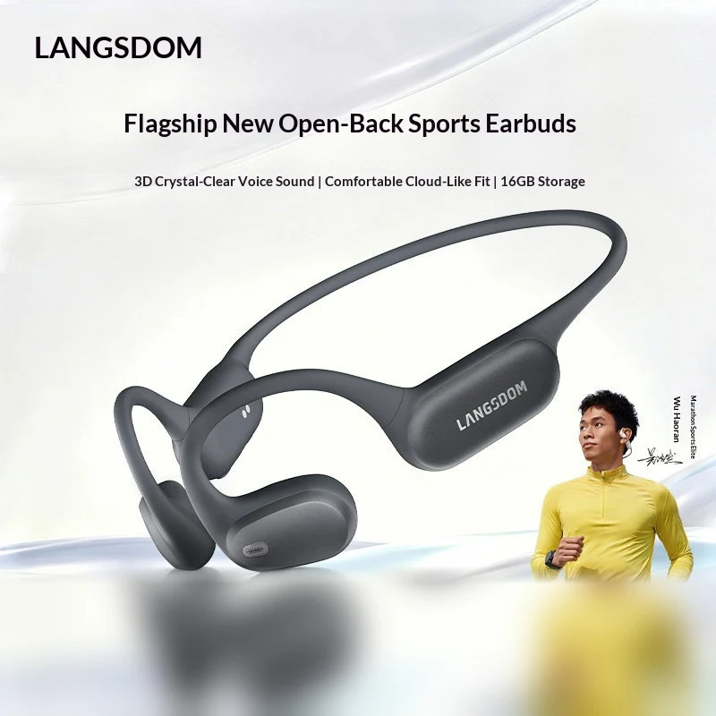 หูฟังบลูทูธแบบเปิดหู LANGSDOM  - Air Conduction Open Ear Running Earbuds บทวิจารณ์และราคา