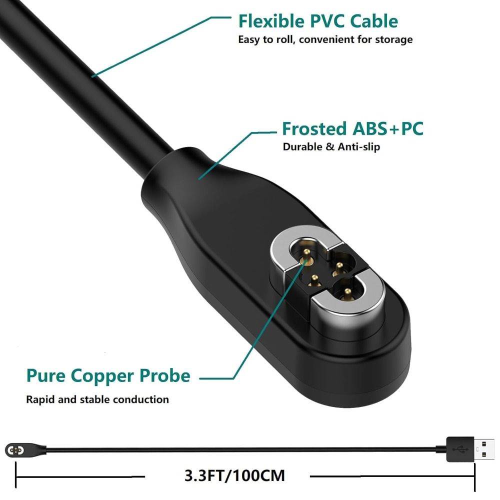สายชาร์จ USB แบบแม่เหล็ก ยาว 1 - Magnetic Charging Cable Bone Conduction บทวิจารณ์และราคา