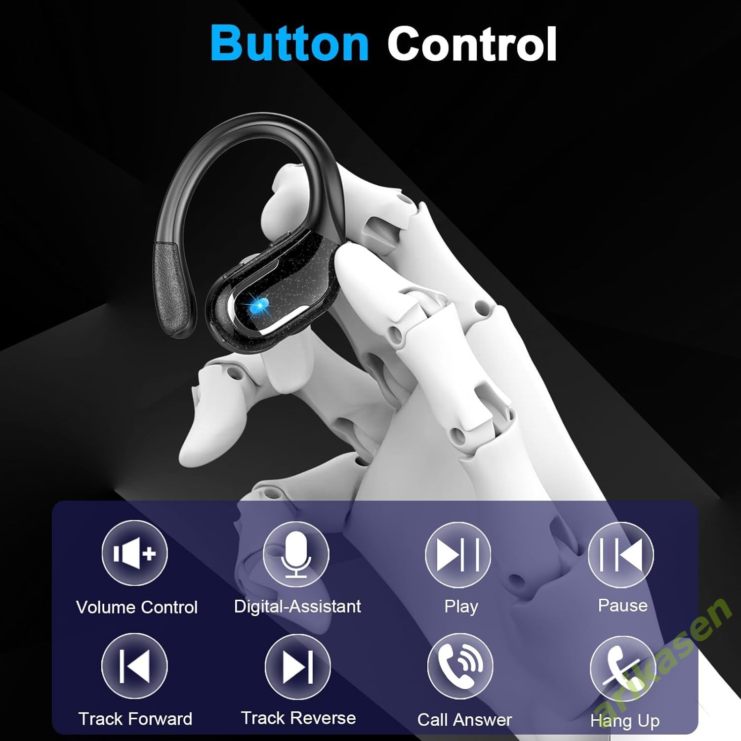 75Hrs หูฟังไร้สายบลูทูธ5.3 IP7 - Silicone Ear Hooks Sports Headphones บทวิจารณ์และราคา