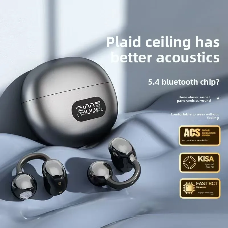 หูฟังบลูทูธแบบหนีบ ใช้เทคโนโลย - Bone Conduction Headphones Bluetooth 5.3 บทวิจารณ์และราคา