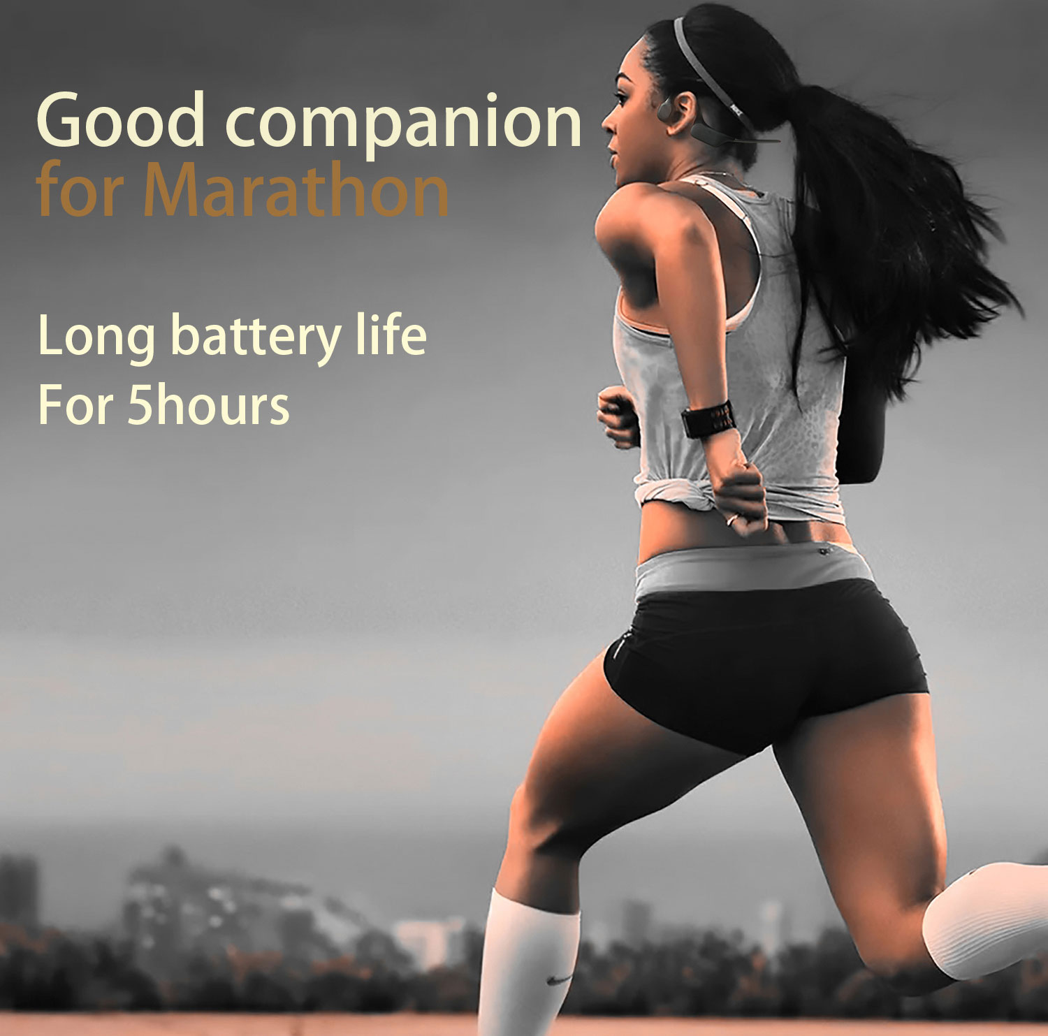 2024คลาสสิกDG08 Bone Conductio - Bone Conduction Headphones Bluetooth 5.3 บทวิจารณ์และราคา