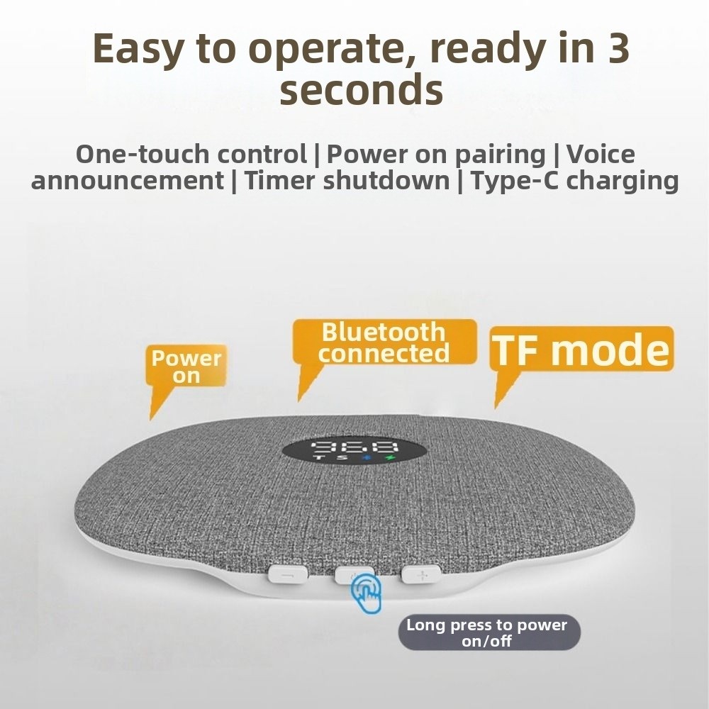 ลำโพงบลูทูธ 5.4 แบบติดใต้หมอน  - Bone Conduction Pillow Speaker Sleep Aid บทวิจารณ์และราคา