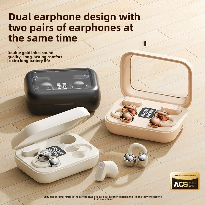 หูฟังไร้สายแบบเสียบในหู รองรับ - Bone Conduction Headphones Bluetooth 5.3 บทวิจารณ์และราคา