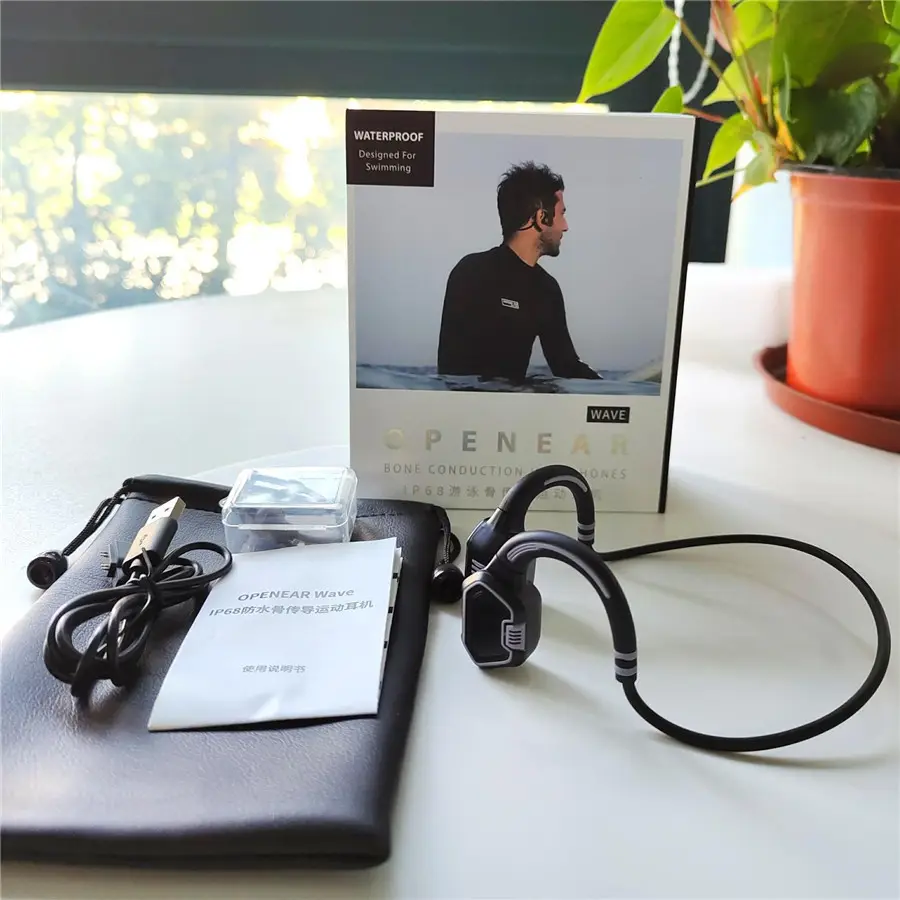 ชุดหูฟังว่ายน้ำ IP68หูฟังสเตอร - Sports Headband With Bone Conduction บทวิจารณ์และราคา