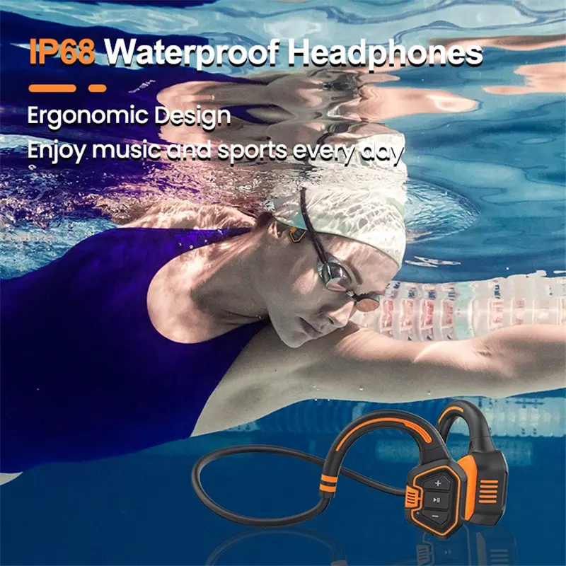 ชุดหูฟังว่ายน้ำ IP68หูฟังสเตอร - Sports Headband With Bone Conduction บทวิจารณ์และราคา