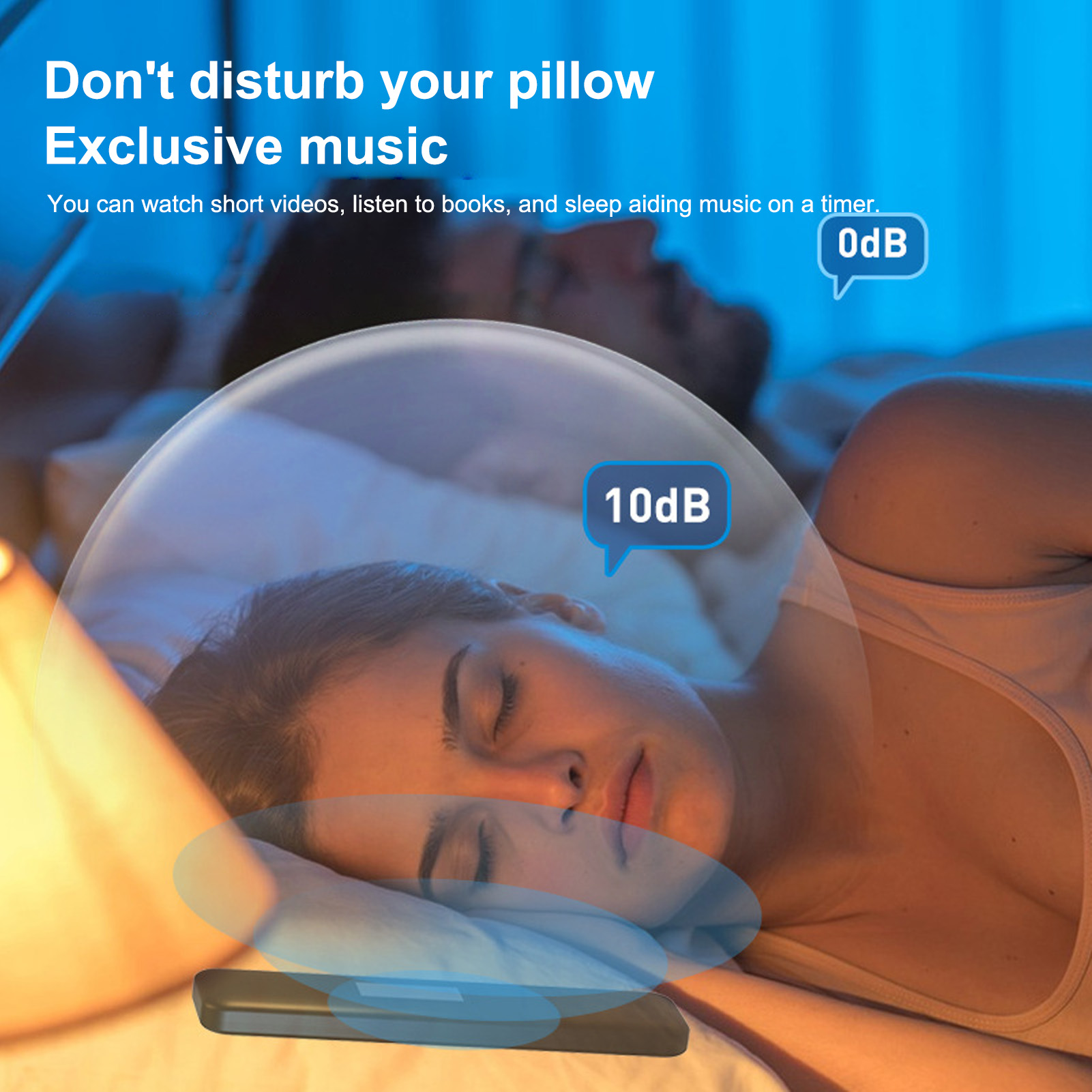 หมอนลําโพงเสียงที่เสถียรและชัด - Bone Conduction Pillow Speaker Sleep Aid บทวิจารณ์และราคา
